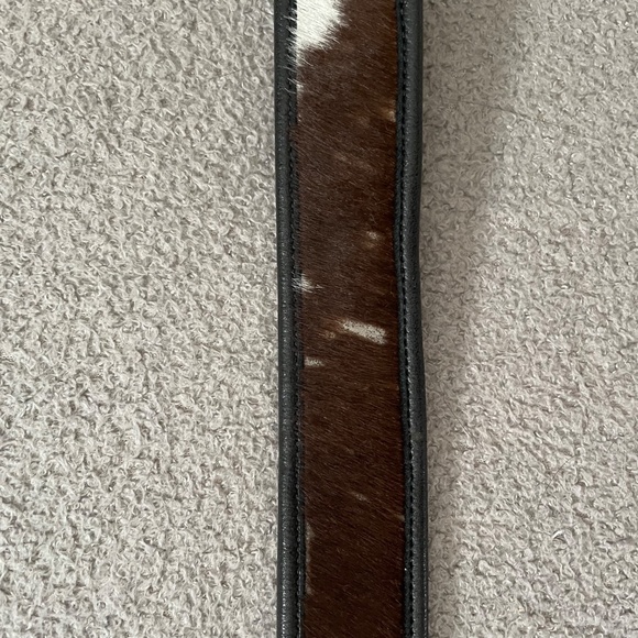 Vintage Genuine Cowhide and Leather Black Belt - Picture 5 of 8